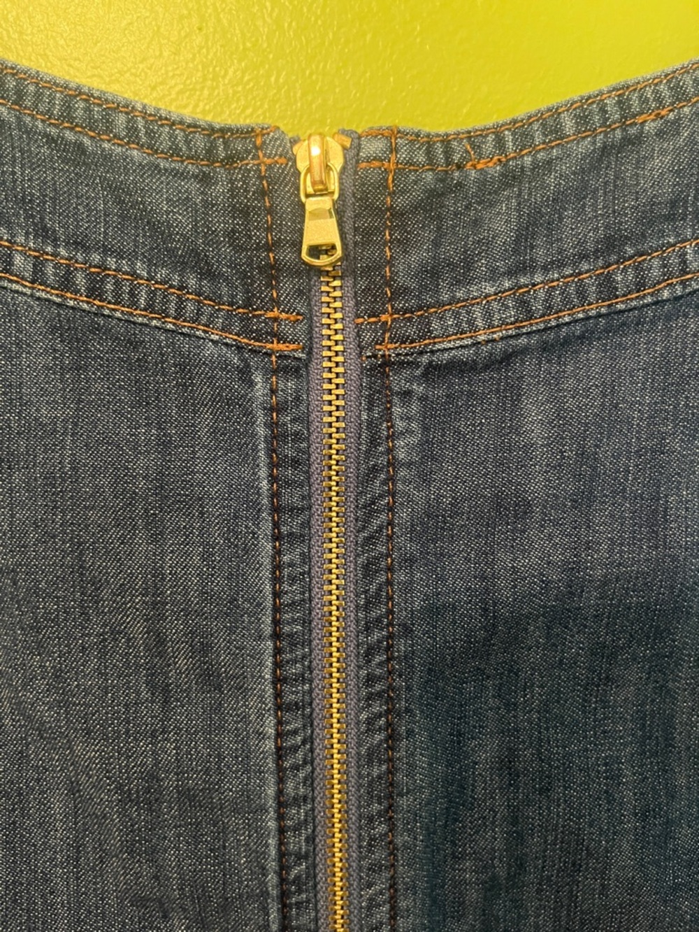Talbots Denim Lace Up Shift Dress - Picture 7 of 9